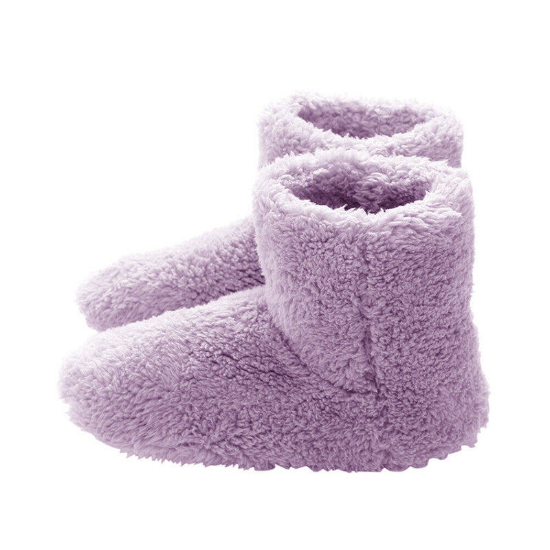 Stivaletti pantofole unisex riscaldati tramite USB - morbide pantofole da casa alla caviglia con design lavabile