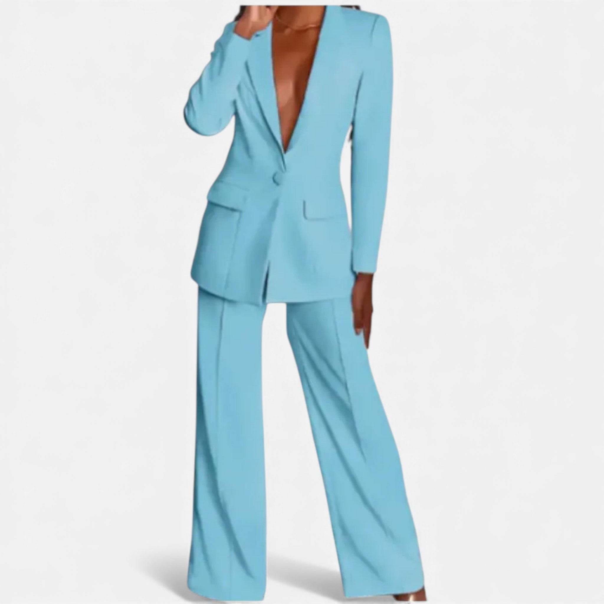 Valmonti | Women’s Business Pantsuit – Classic Tailored Suit