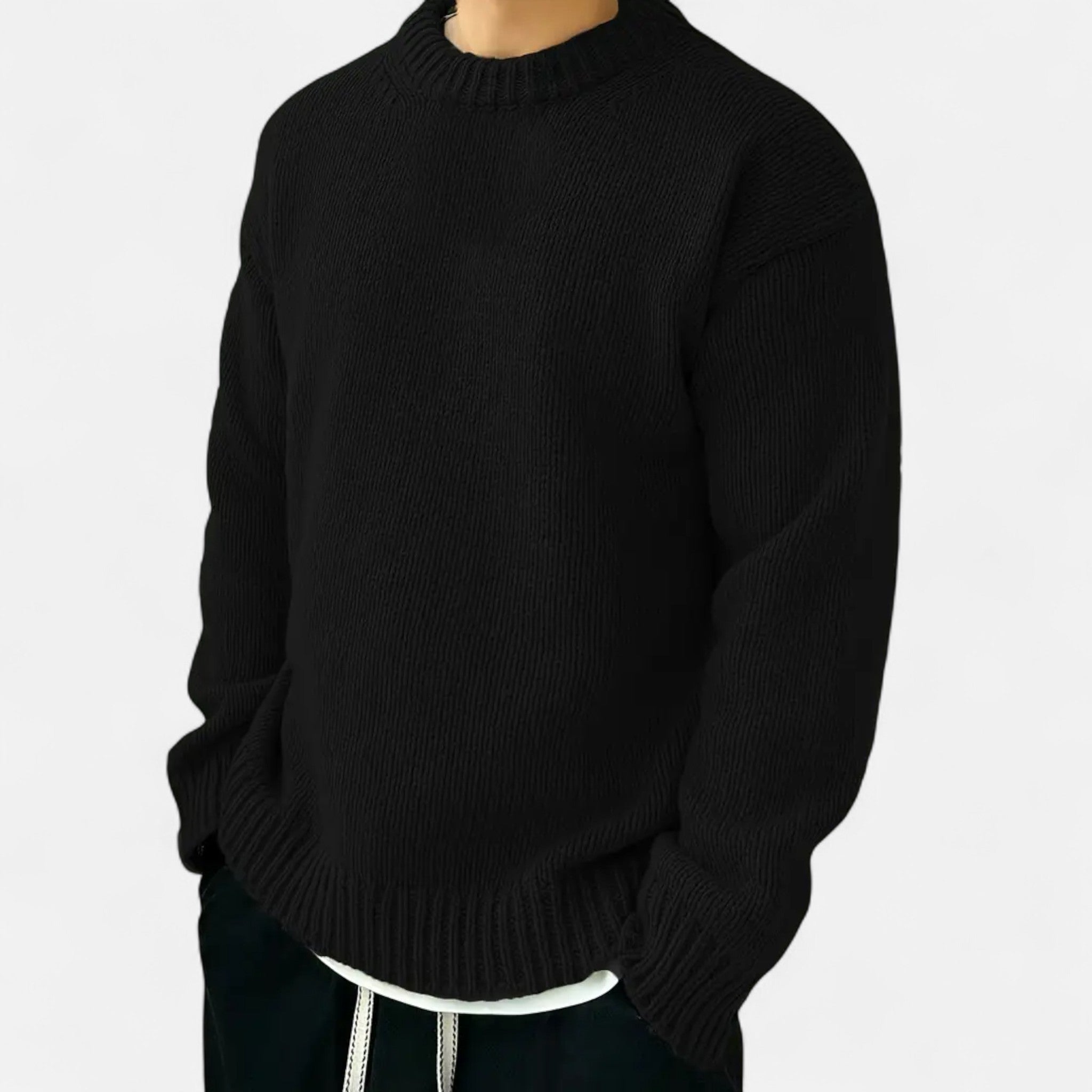 Valmonti | Men’s Solid Crew Neck Pullover