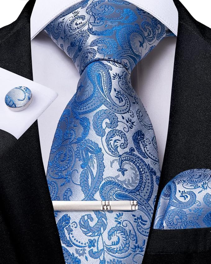 Men’s Paisley Formal Tie Set – Refined Accessories for Weddings and Special Events