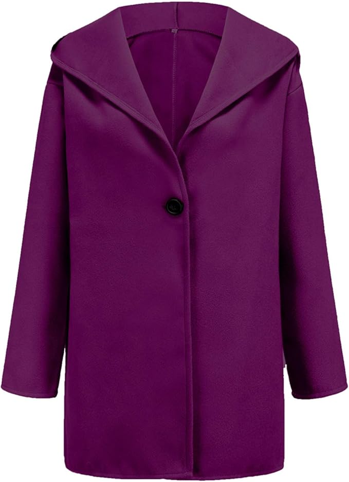 Relaxte blazer voor dames met één knoop en oversized gedrapeerde revers – Elegante korte getailleerde jas voor smart casual en kantoor