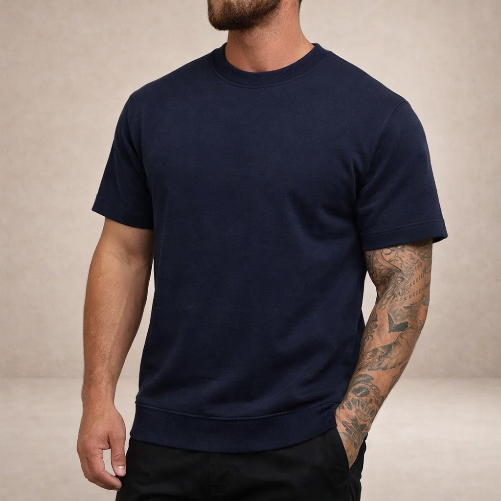 Men’s Slim Fit Crew Neck Essential Cotton T-Shirt