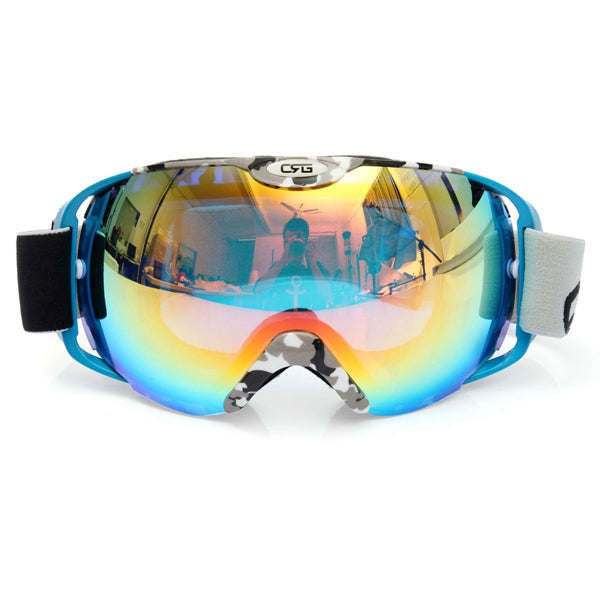 Men’s Anti-Fog Dual-Lens Ski Goggles – UV-Protective Snowboard Eyewear with Adjustable Strap