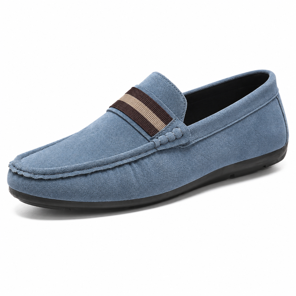 Pantofi casual ușori pentru bărbați, slip-on, cu dungi