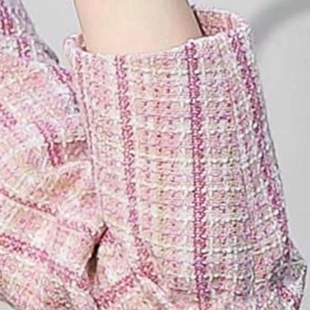 Dámské kostkované sako na jeden knoflík – elegantní kancelářské sako pro stylové každodenní nošení