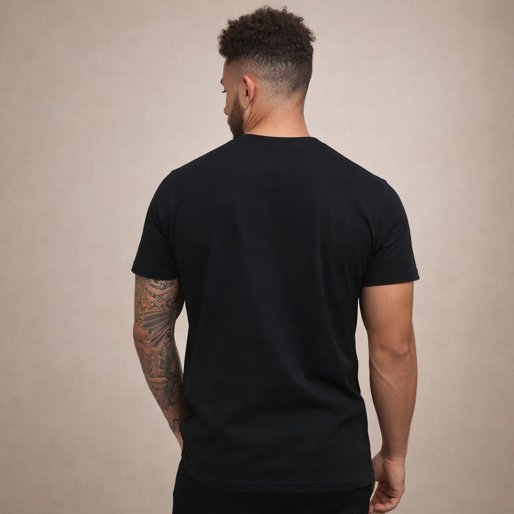 Men’s Slim Fit Crew Neck Essential Cotton T-Shirt