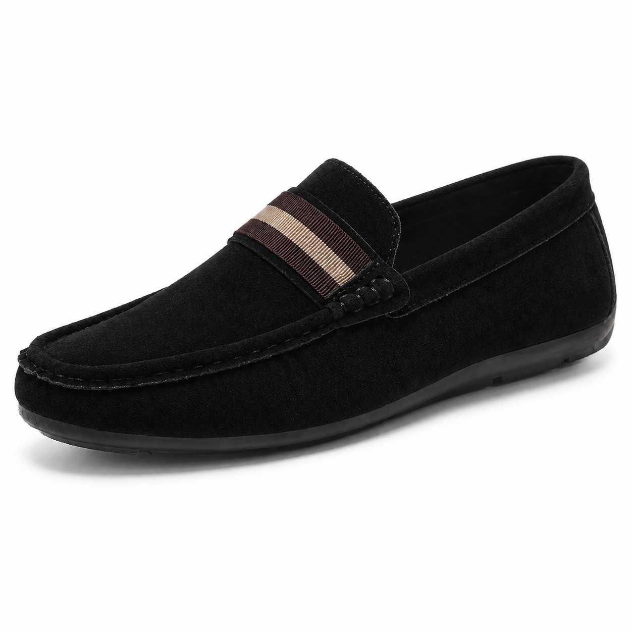 Pantofi casual ușori pentru bărbați, slip-on, cu dungi