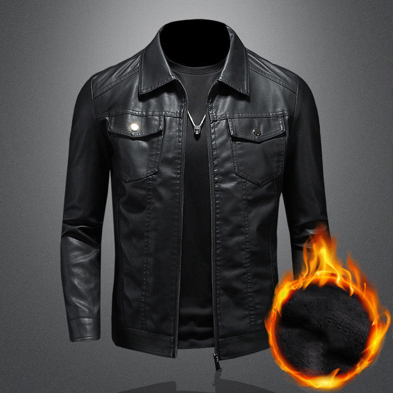 Men’s Vintage Leather Jacket – Durable Comfortable Stylish Classic Everyday Outerwear Fit