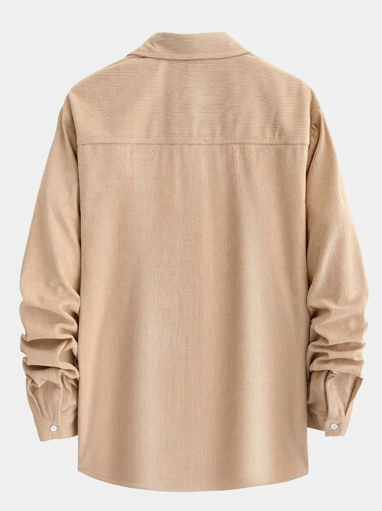 Men’s Corduroy Button Shirt with Jogger Trousers – Relaxed Autumn Co-Ord