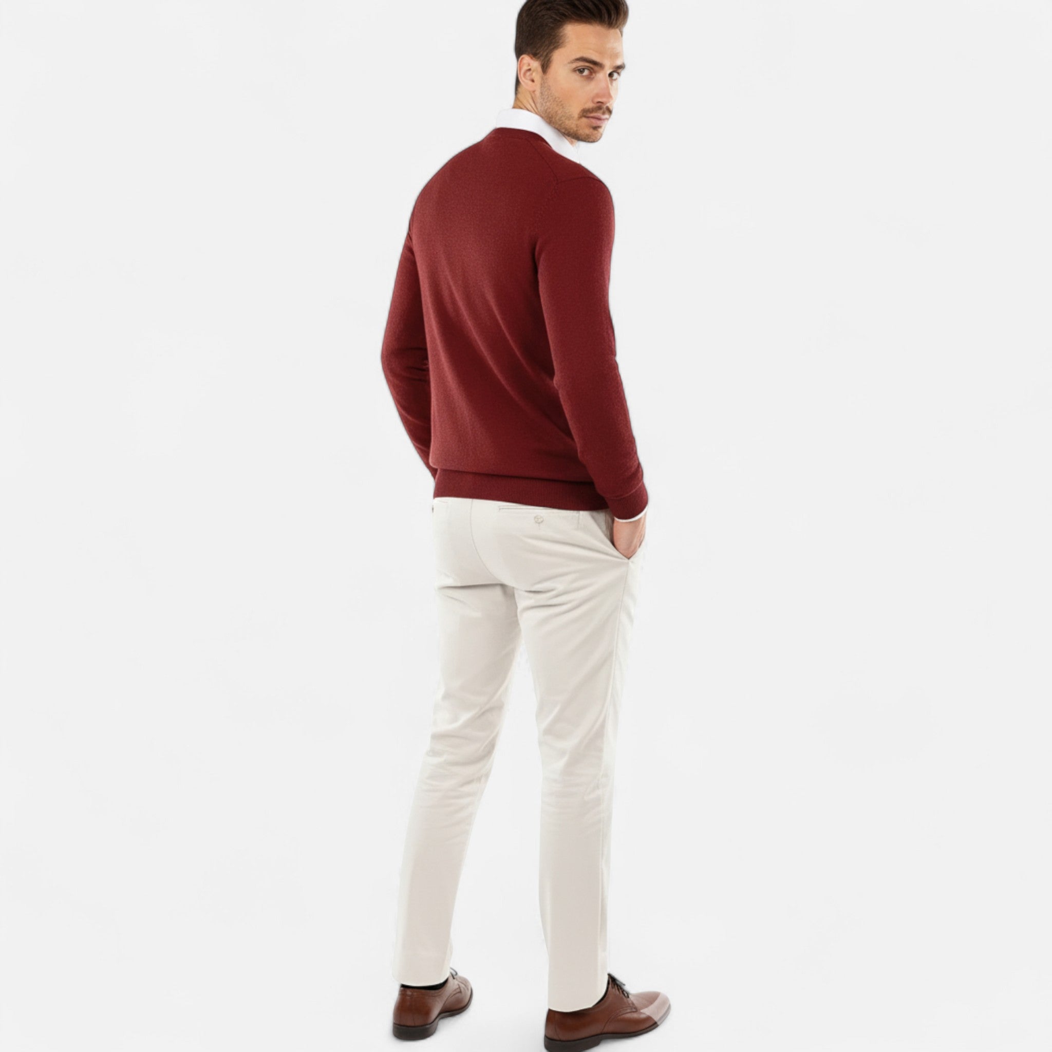 Valmonti | Men’s Round Neck Knit Sweater