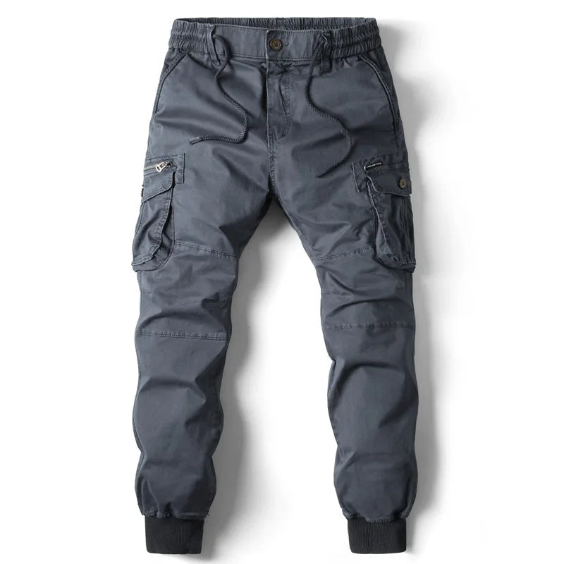 Men’s Cargo Jogger Multi-Pocket Streetwear Utility Trousers