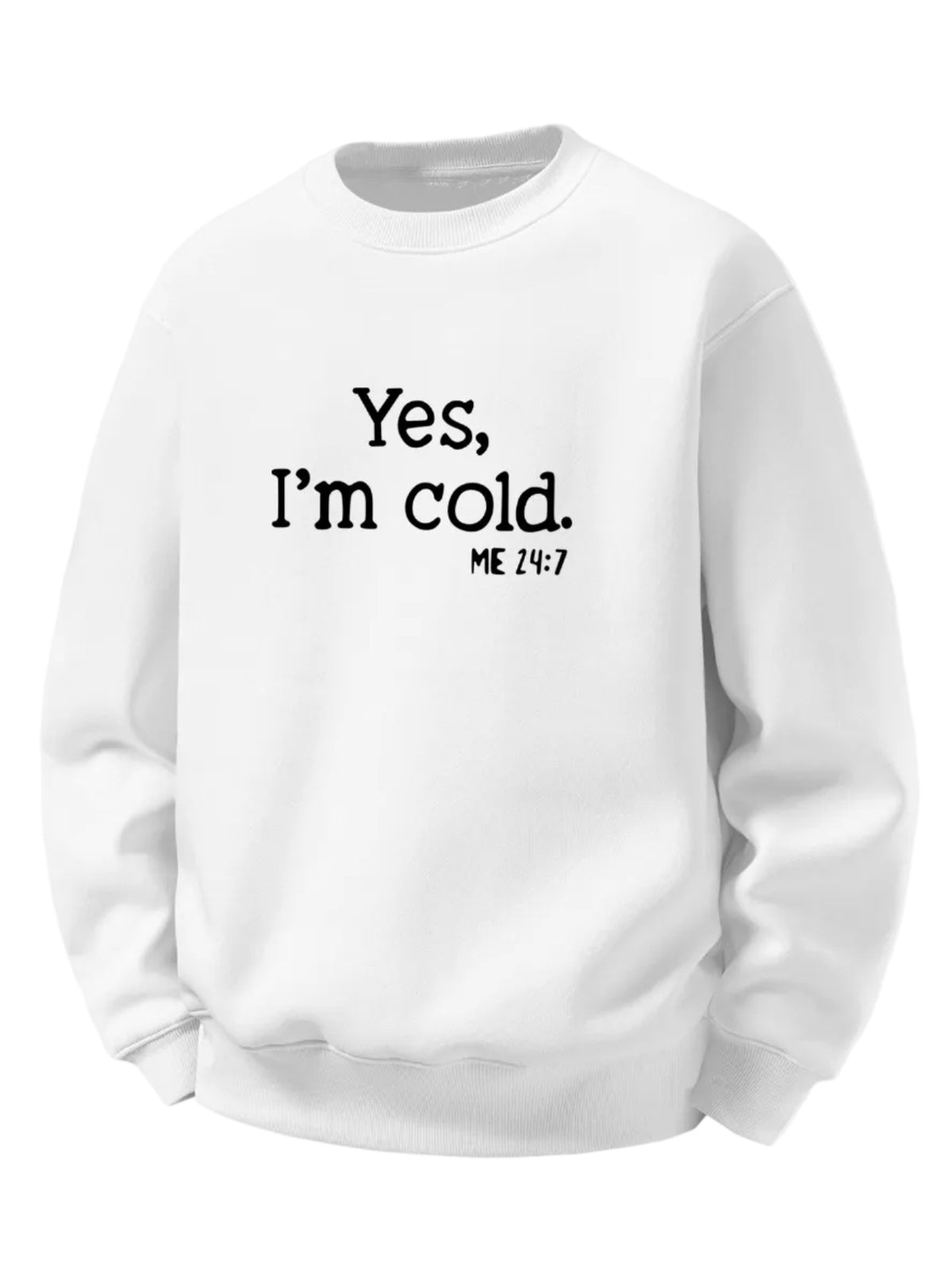 Men’s Sherpa Fleece Lined Printed Sweatshirt – Relaxed Fit Warm Crew Neck Pullover for Autumn and Winter