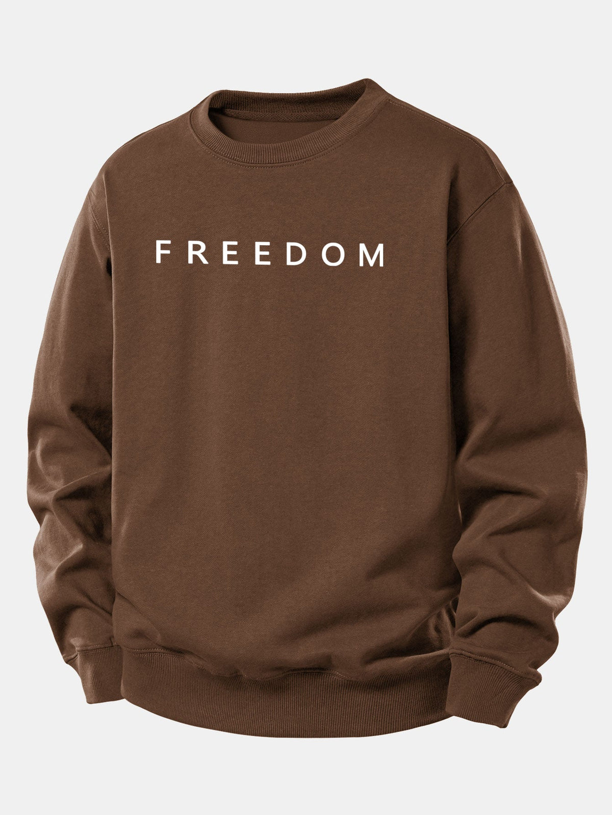 Bluză sport pentru bărbați cu mesajul „Libertate” - croială lejeră, guler rotund, stil casual de stradă, pentru purtare zilnică