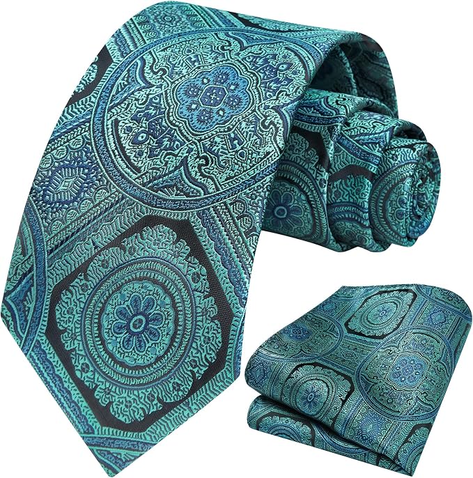 Pánská sada květované paisley kravaty – elegantní formální doplněk na svatby a společenské události