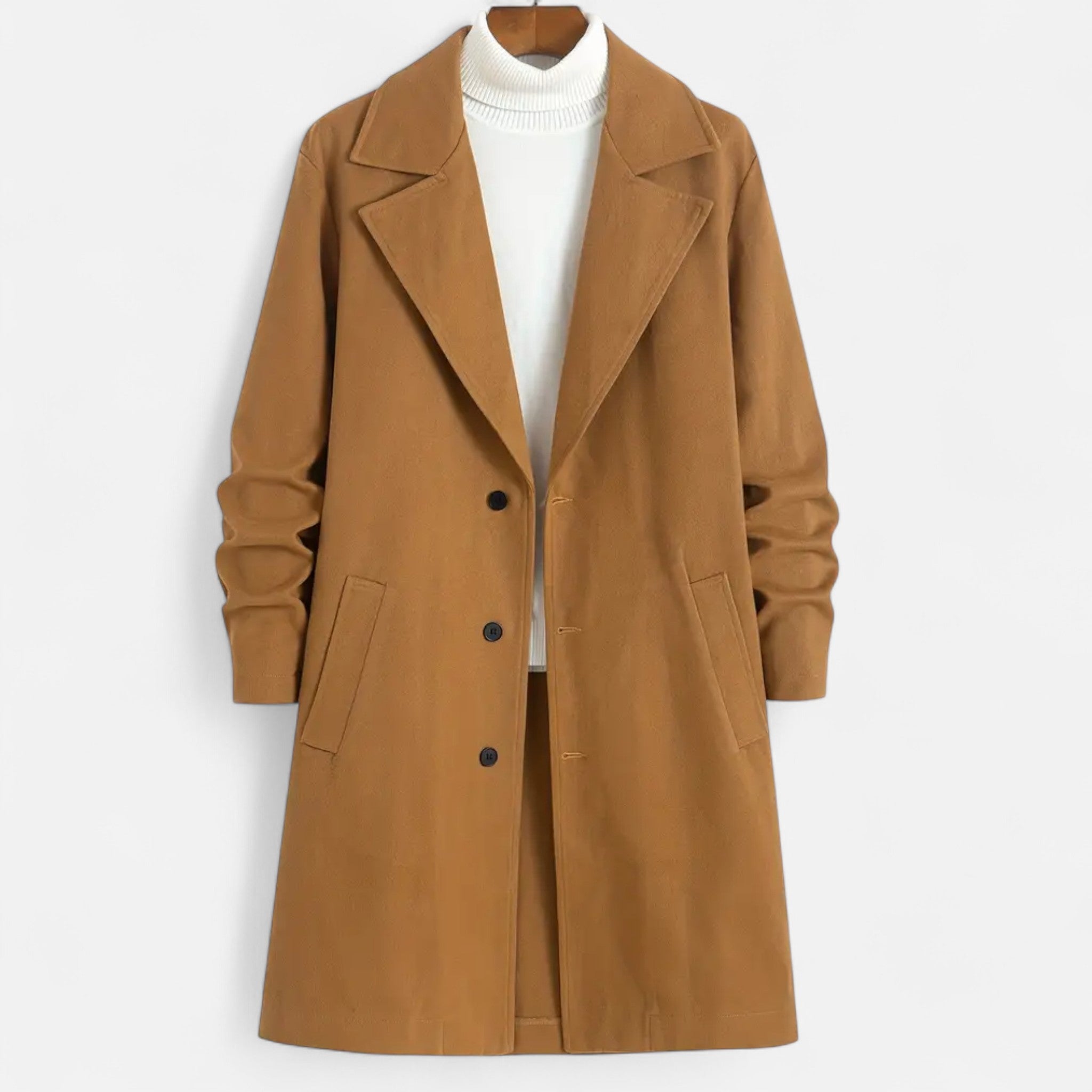 Valmonti | Men’s Classic Solid Colour Long Coat