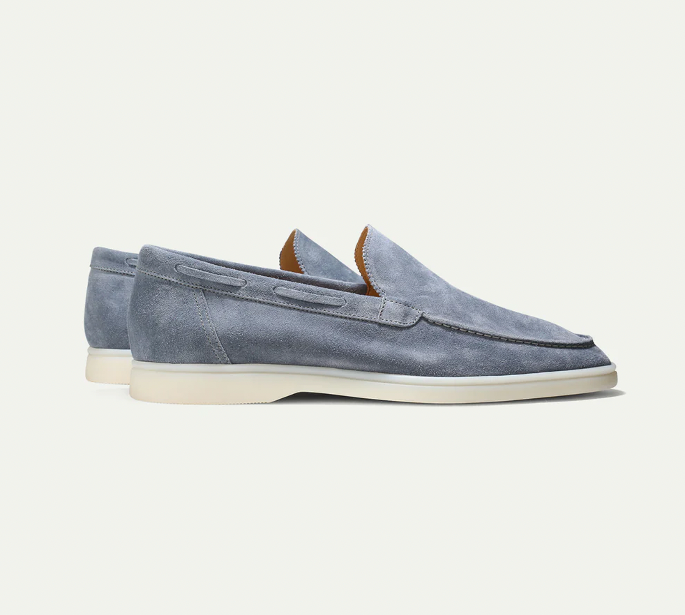 Mocassini da uomo in camoscio senza lacci Scarpe da guida smart casual