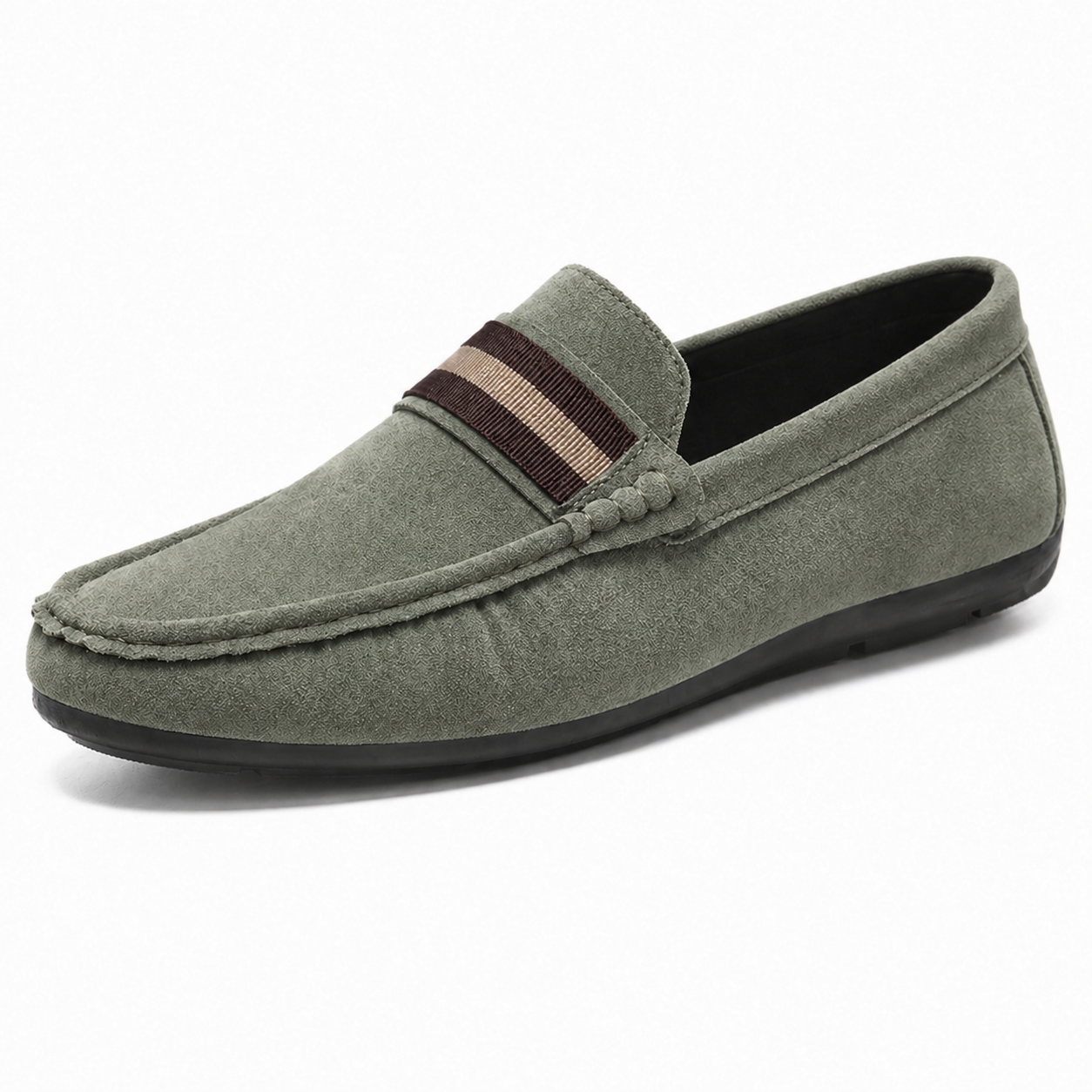 Pantofi casual ușori pentru bărbați, slip-on, cu dungi
