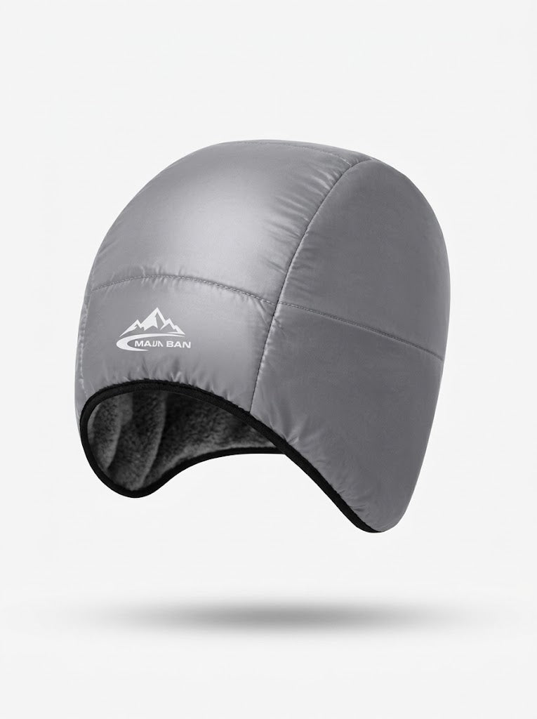 Thermische Winter-Schädelmütze für Herren - Outdoor-Mütze mit Fleecefutter und verlängertem Ohrenschutz