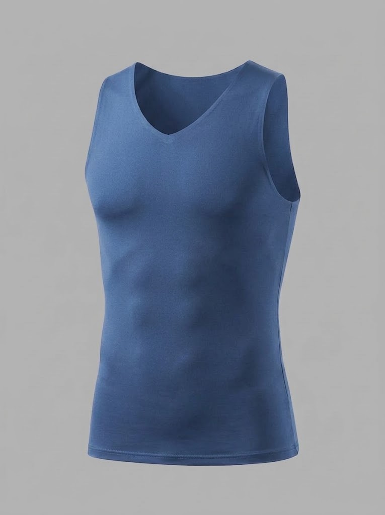 Camiseta interior térmica de forro polar para hombre - Primera capa entallada sin costuras para usar en capas durante el frío