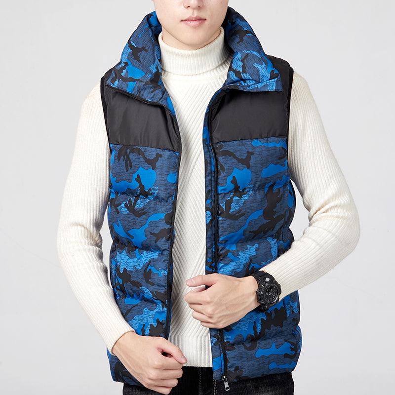 Men’s USB Heated Puffer Vest – Padded Outdoor Layer with Adjustable Temperature Control