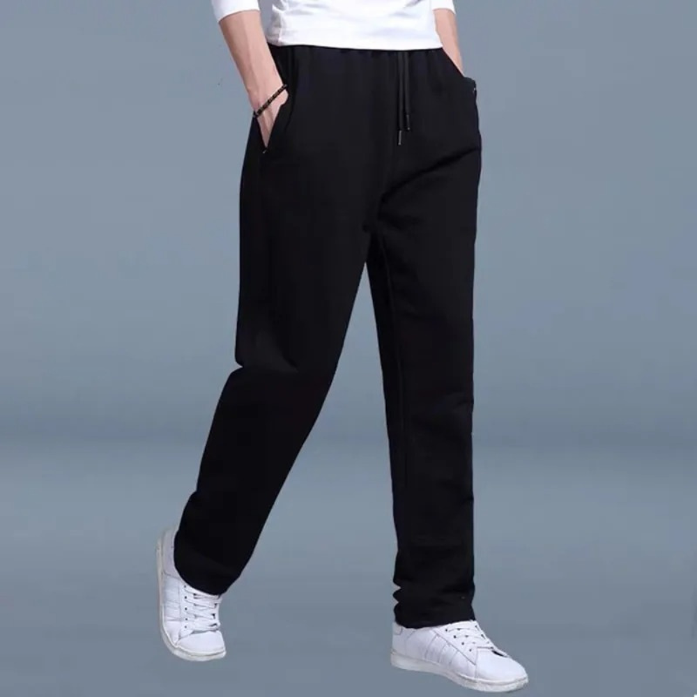 Pantaloni da uomo casual con coulisse e gamba dritta tipo jogger