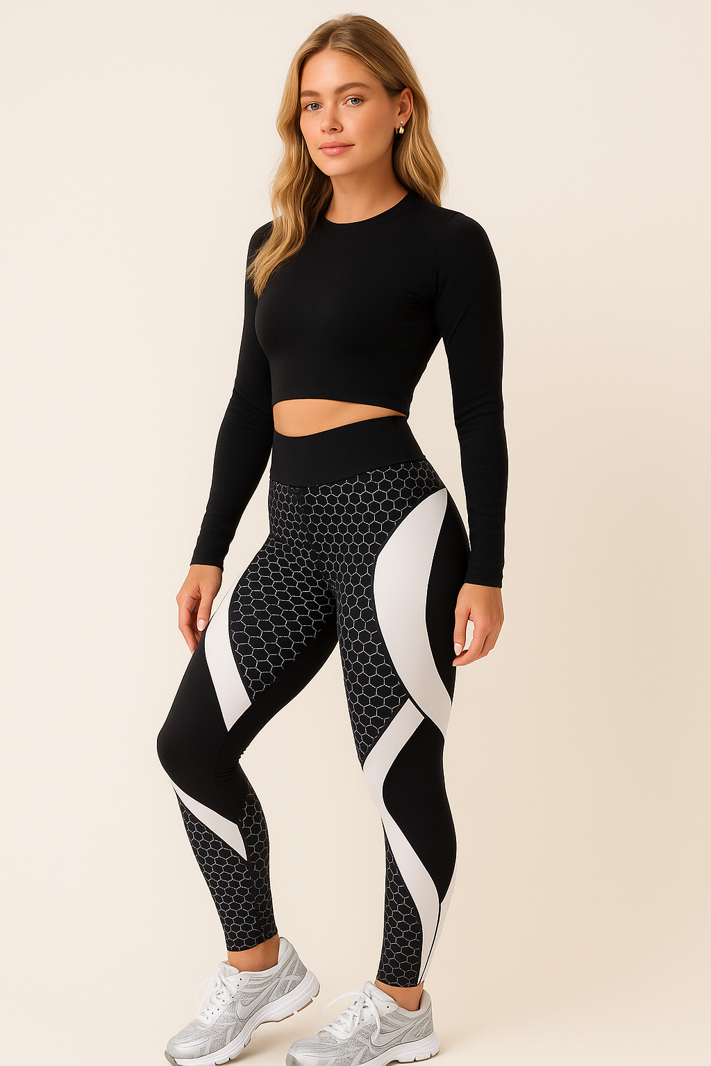 Women’s Printed Leggings High Waist Performance Gym Fit