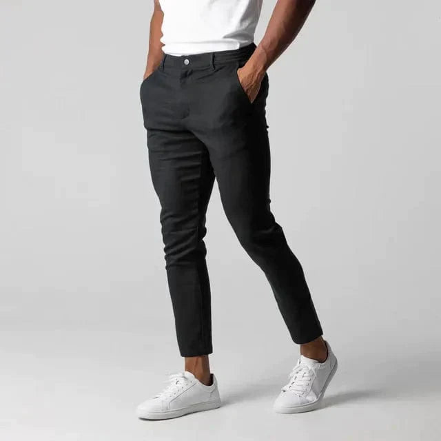 Męskie spodnie chino slim fit eleganckie codzienne