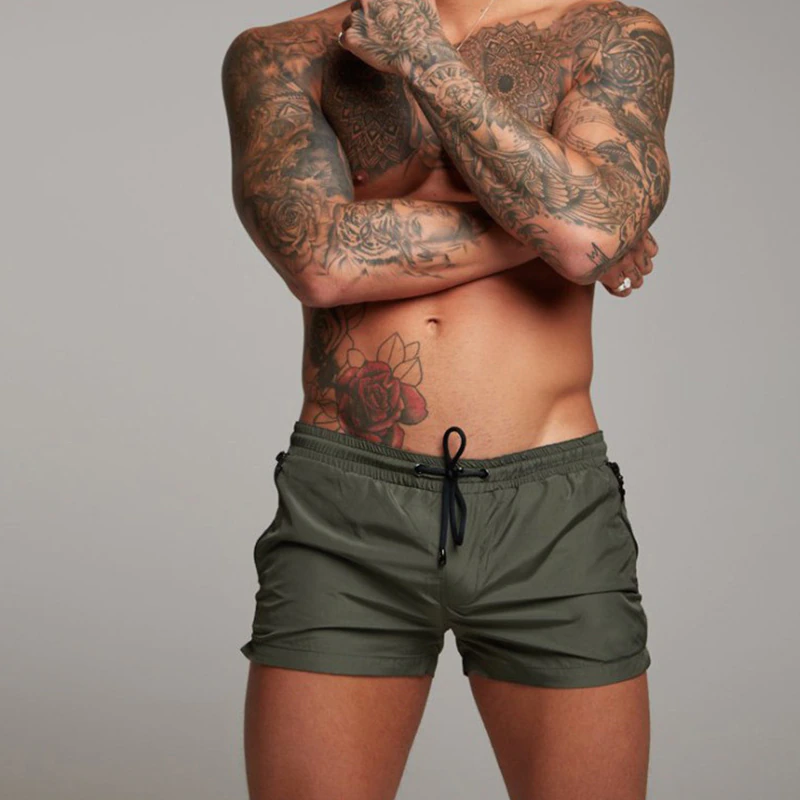 Men’s Quick-Drying Swim Shorts – Lightweight Stretch Drawstring Style for Beach Pool and Holiday Wear