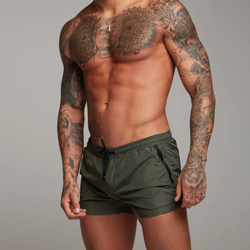 Men’s Quick-Drying Swim Shorts – Lightweight Stretch Drawstring Style for Beach Pool and Holiday Wear