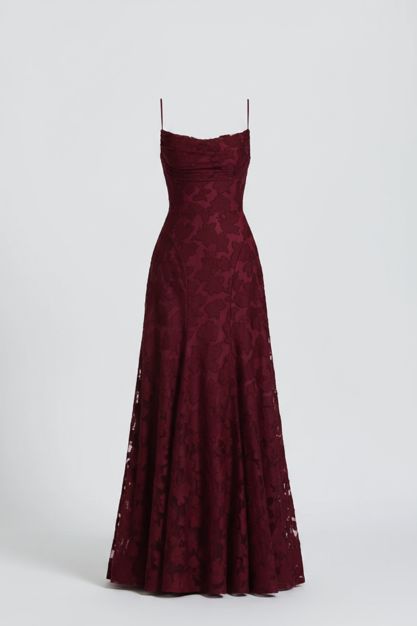Spitzen-Abendmaxikleid für Damen, elegantes formelles Kleid für besondere Anlässe