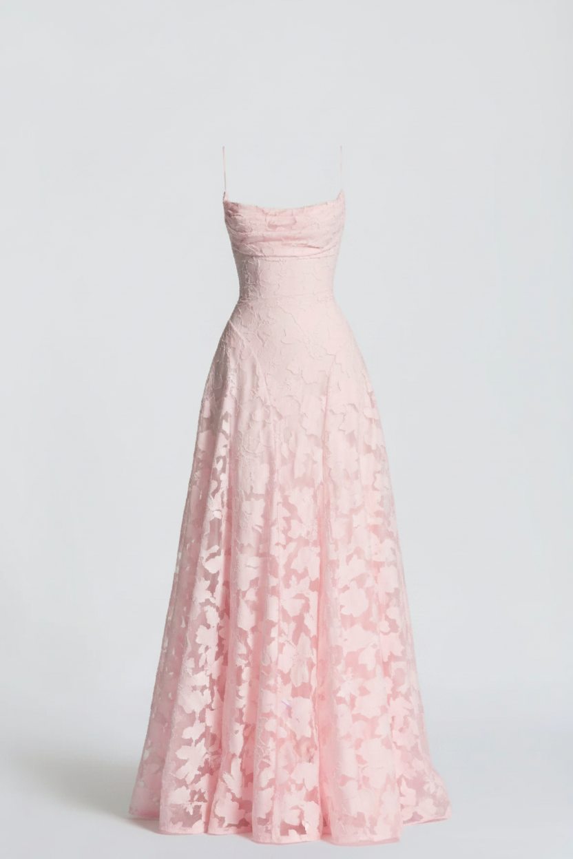 Kanten avondmaxi-jurk voor dames, elegante formele gelegenheidsjurk