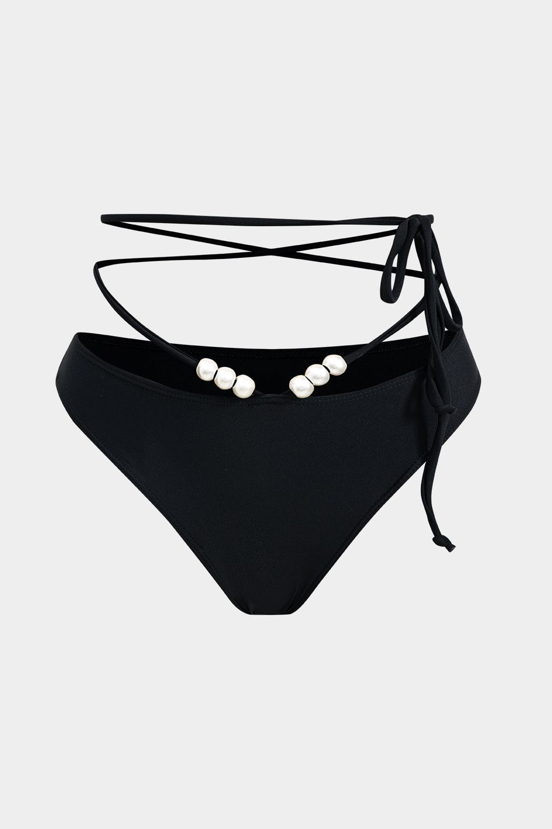 Dámská bandeau bikiny s vázáním a třídílná plážová souprava