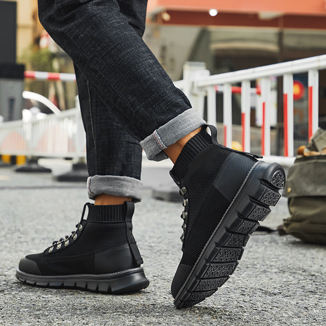 Herren-Sneaker aus atmungsaktivem Mesh mit hohem Schaft – Leichter Halt für den Alltag