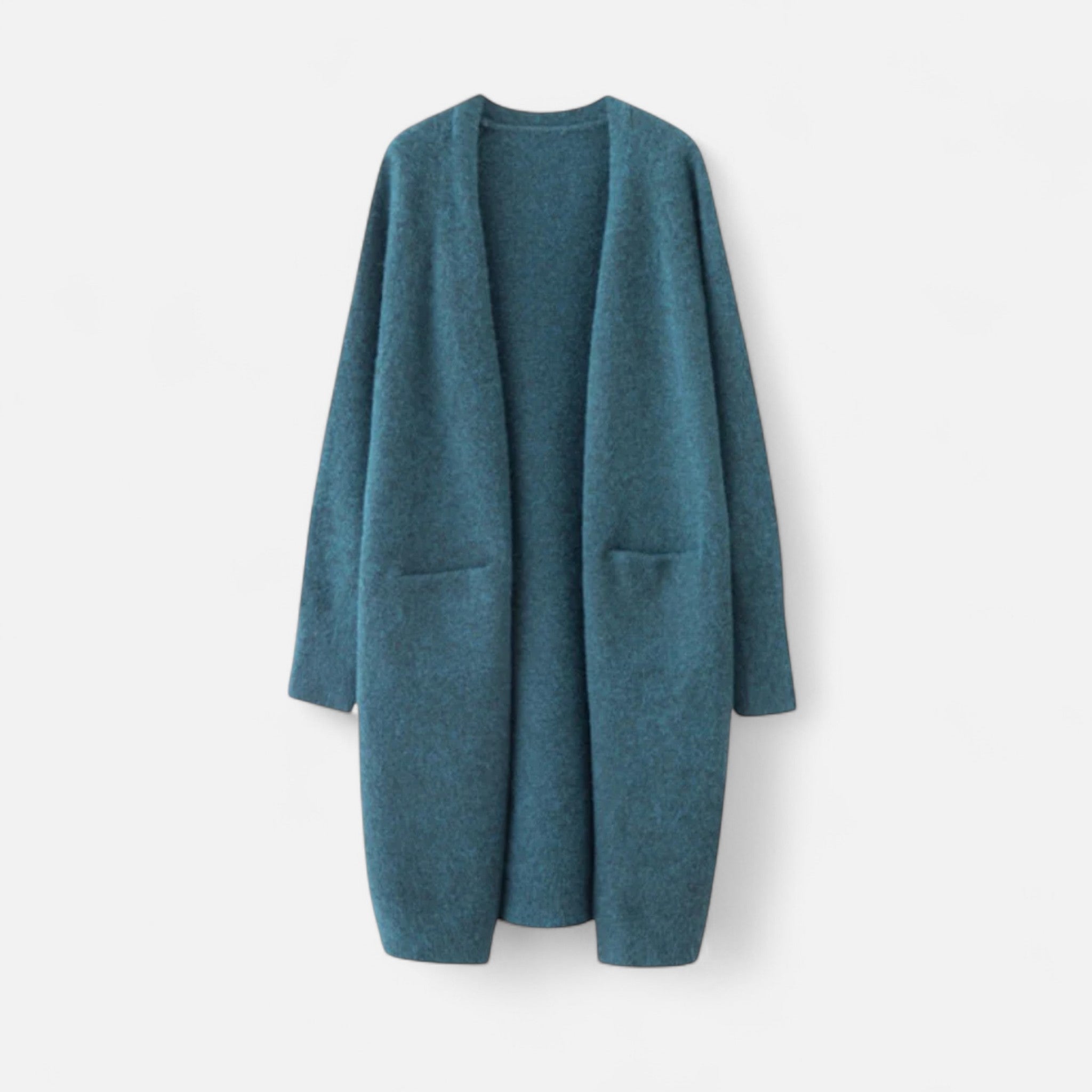 Valmonti | Women’s Open-Front Cardigan – Timeless Long Silhouette