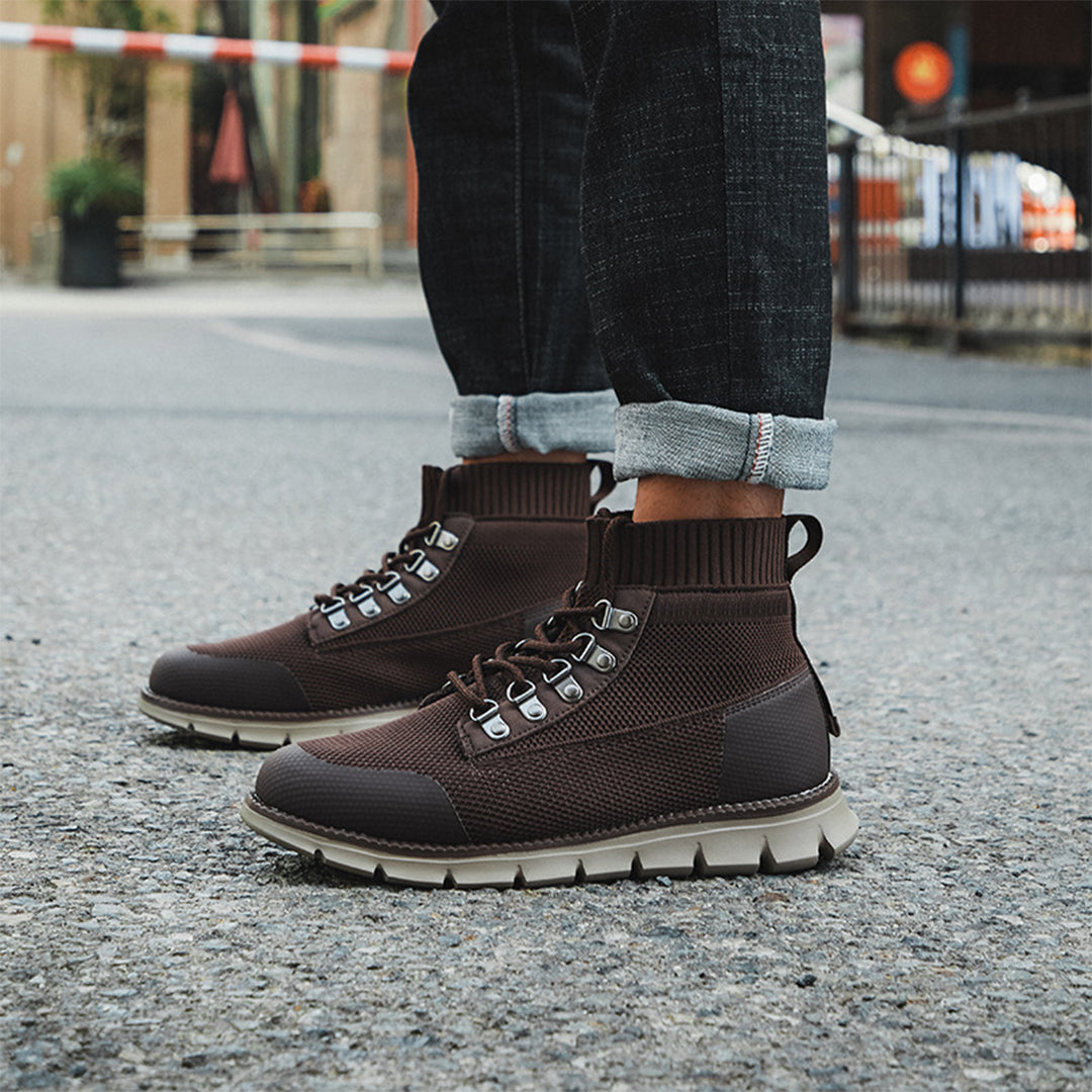Herren-Sneaker aus atmungsaktivem Mesh mit hohem Schaft – Leichter Halt für den Alltag