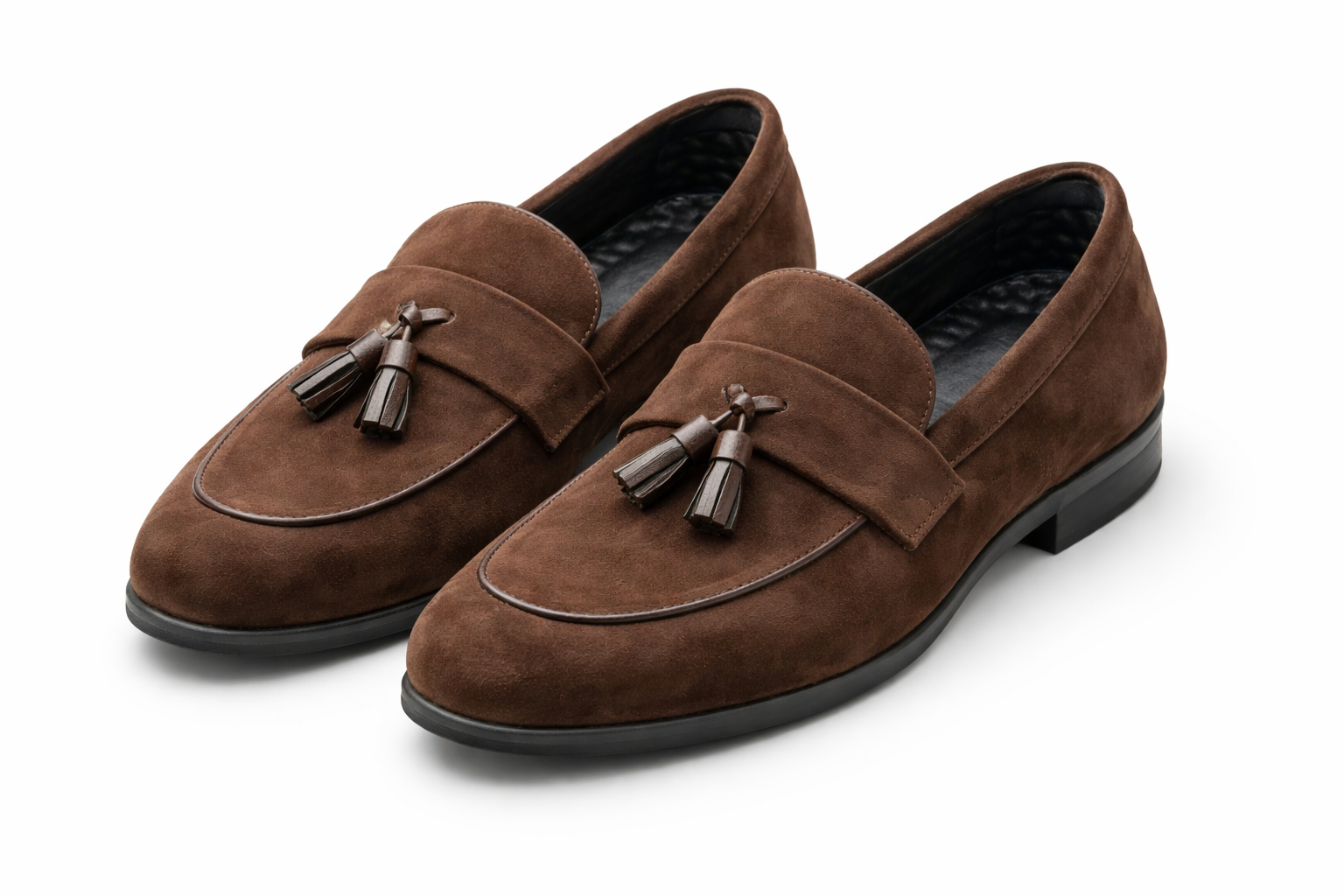 Pantofi bărbătești slip-on clasici, eleganți și casual, cu ciucuri