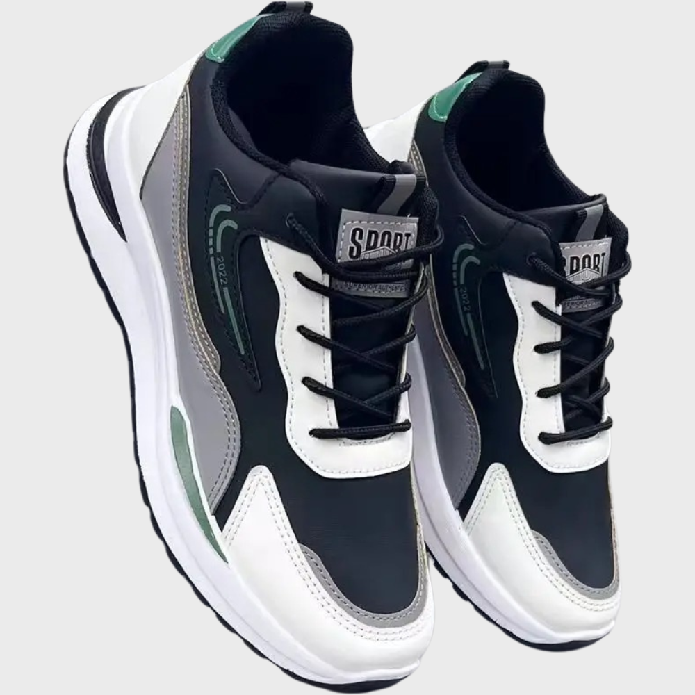 Męskie masywne sneakersy z kontrastowymi panelami i amortyzowaną podeszwą