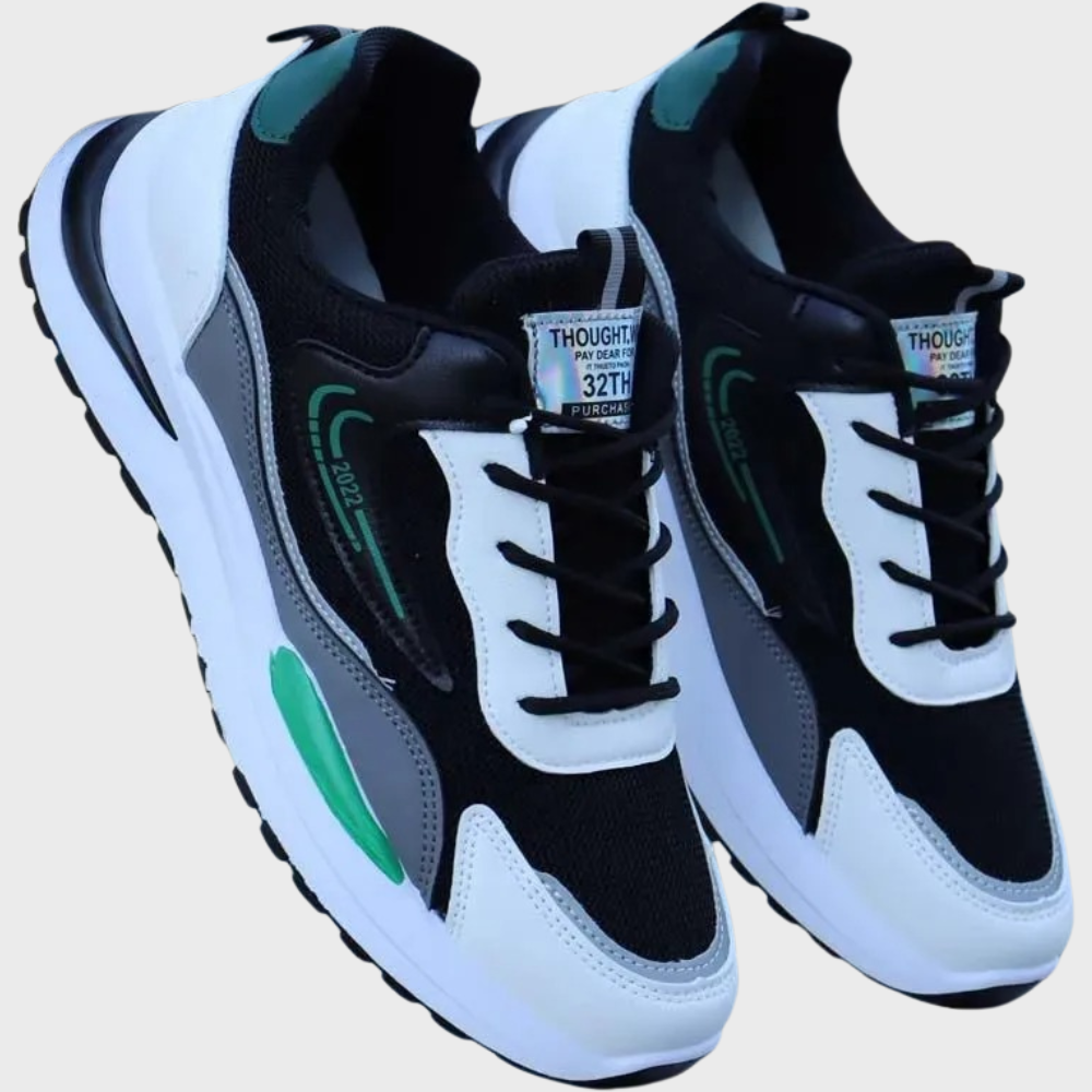 Męskie masywne sneakersy z kontrastowymi panelami i amortyzowaną podeszwą