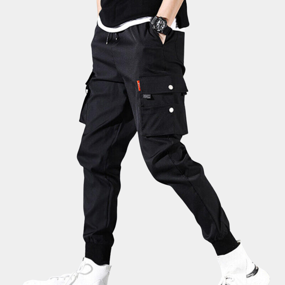 Men’s Multi-Pocket Cargo Trousers – Relaxed Utility Joggers for Everyday Wear