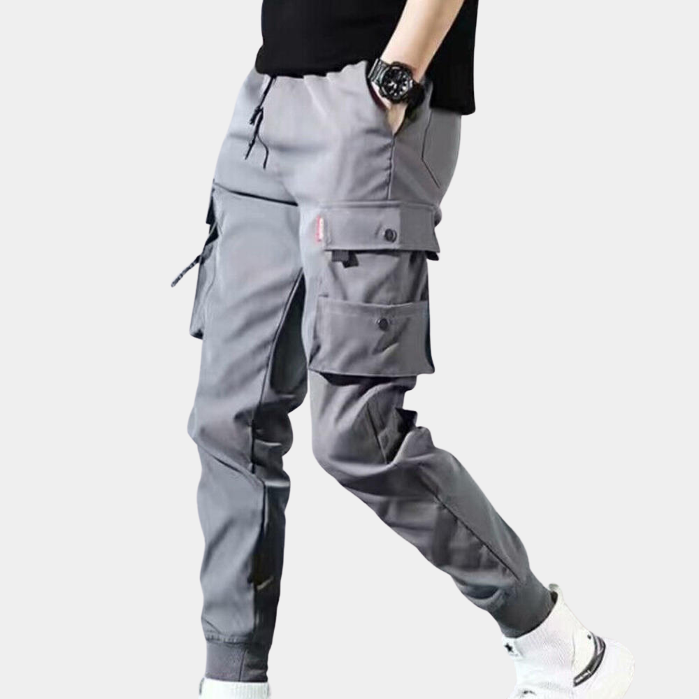 Men’s Multi-Pocket Cargo Trousers – Relaxed Utility Joggers for Everyday Wear