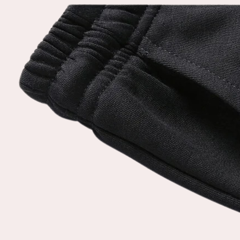 Men’s Stand Collar Tracksuit Set – Durable Zip Jacket and Joggers for City Wear