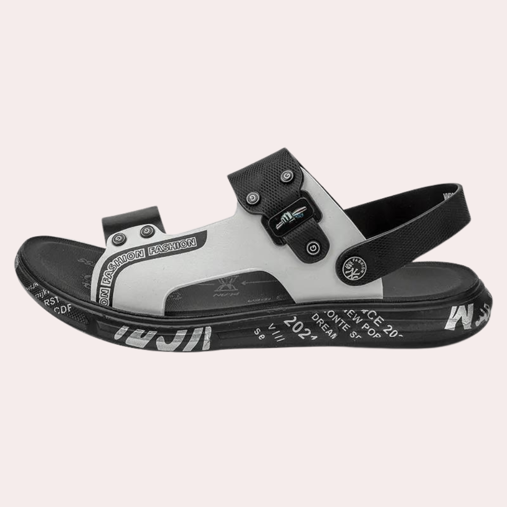 Men’s Strap Sandals Urban Buckle Detail Cushioned Summer Footwear