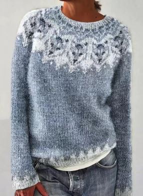 Women’s Vintage Winter Knit Sweater Warm Comfortable and Elegant Style