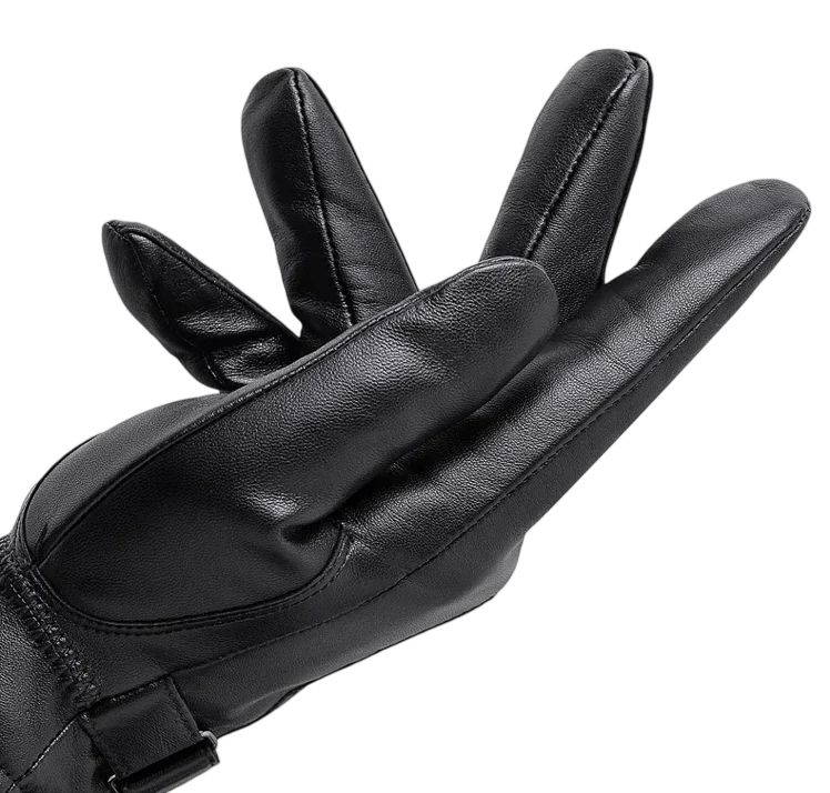 Men’s Genuine Leather Fingerless Gloves – Vintage Winter Accessory for Smart Dressing
