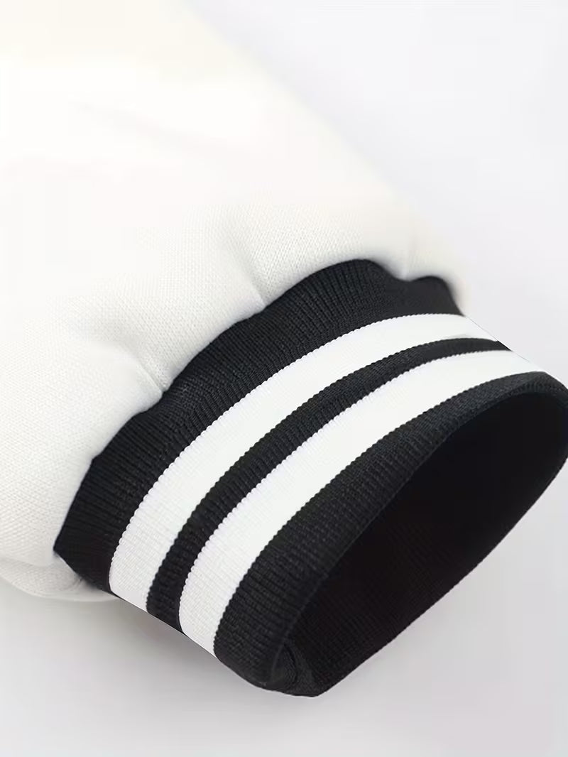 Jachetă bărbați cu blocuri de culoare – Hanorac casual cu guler baseball, fermoar, ușor, pentru toamnă