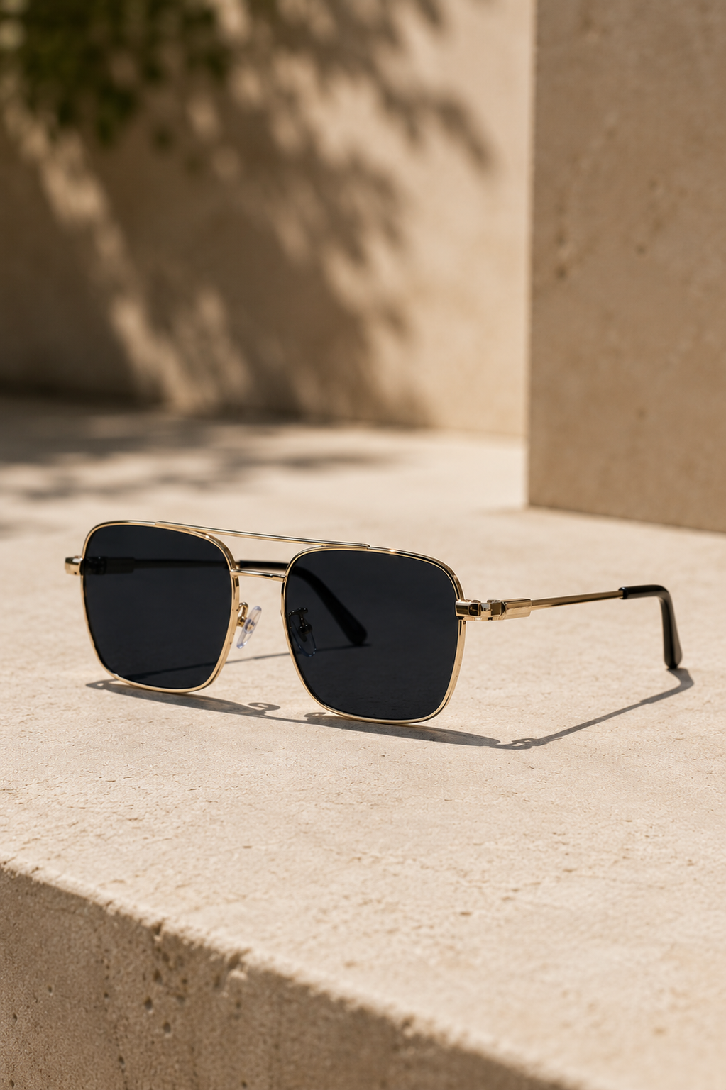Men’s Full Rim Sunglasses Modern Metal Frame Eyewear