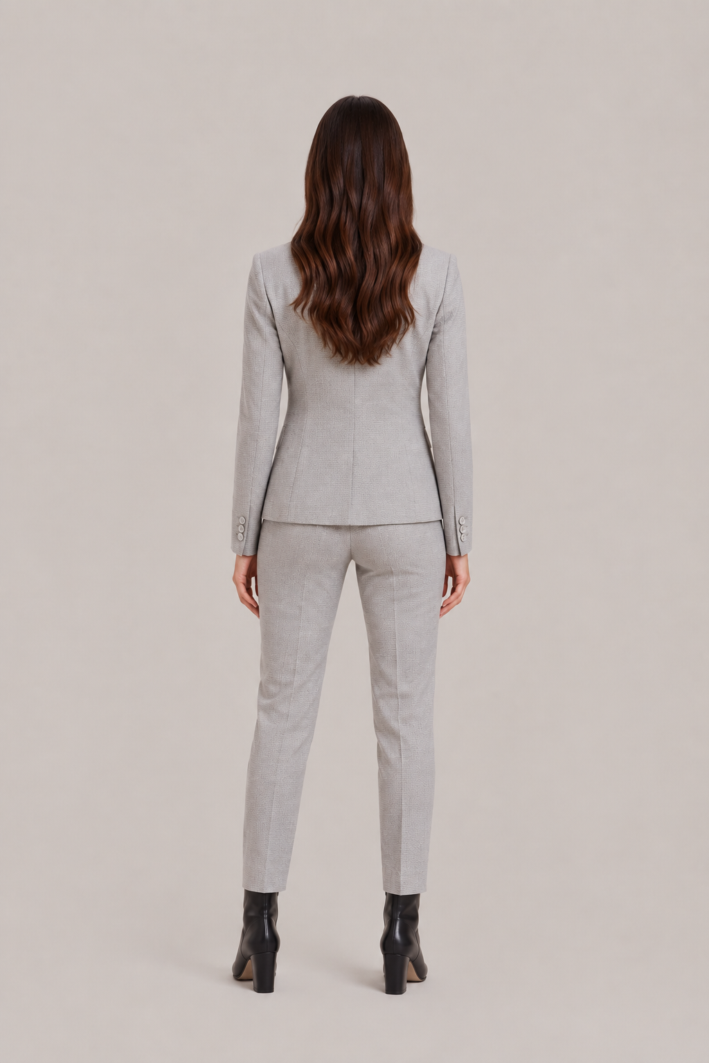 Traje sastre de pantalón para mujer - Blazer entallado de un botón con pantalones de pierna recta para la oficina y el trabajo