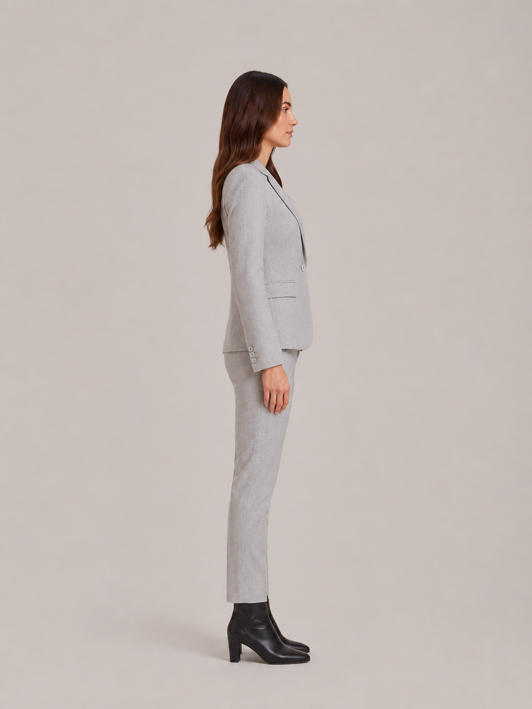 Traje sastre de pantalón para mujer - Blazer entallado de un botón con pantalones de pierna recta para la oficina y el trabajo