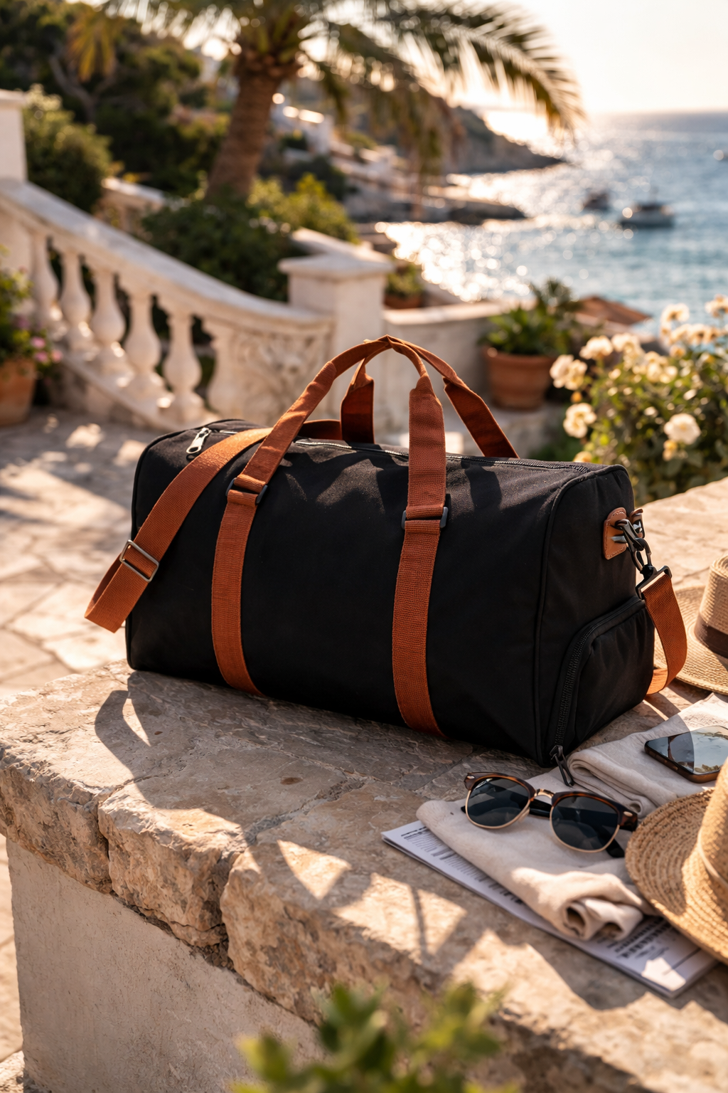Bolsa de lona para fin de semana para hombre, esencial de viaje