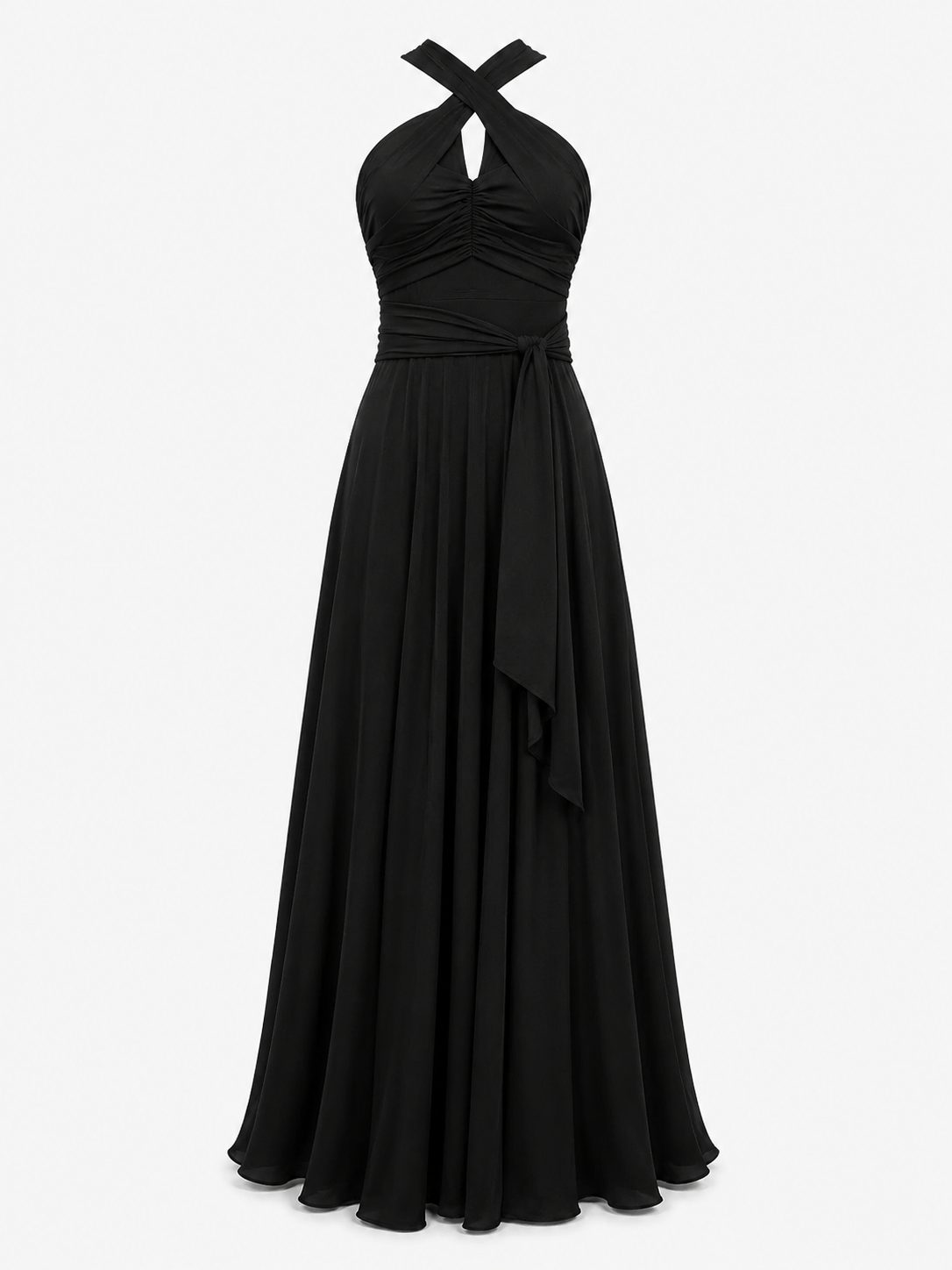 Women’s Convertible Multiway Maxi Dress – Backless Wrap Style for Weddings and Events